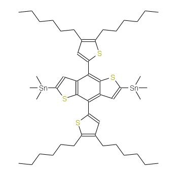 (4,8-双(4,5-二己基噻吩-2基)苯并[1,2-B:4,5-B']二噻吩-2,6-二基)双三甲基锡 | 1402460-16-5 