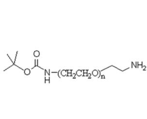 Boc-聚乙二醇氨基,Boc-PEG氨基Boc-PEG-Amine，BOC-NH-PEG-NH2 
