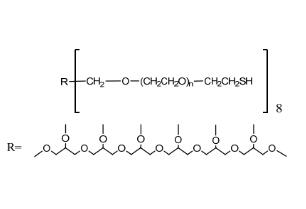 八臂聚乙二醇巯基,八臂PEG巯基8Arm-PEG-Thiol,8Arm-PEG-SH 