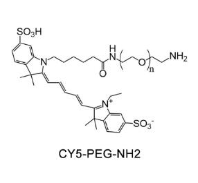 CY5-聚乙二醇氨基，CY5-PEG氨基Cyanine5-PEG-Amine, CY5-PEG-NH2 