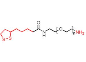 硫辛酸聚乙二醇氨基，硫辛酸PEG氨基Thioctic acid-PEG-NH2,LA-PEG-NH2 