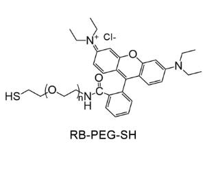 罗丹明聚乙二醇巯基，罗丹明PEG巯基Rhodamine PEG Thiol, RB-PEG-SH 