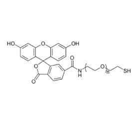荧光素聚乙二醇巯基，荧光素PEG巯基Fluorescein PEG Thiol, FITC-PEG-SH 