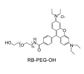 罗丹明PEG羟基Rhodamine PEG hydroxyl, RB-PEG-OH,罗丹明聚乙二醇羟基 
