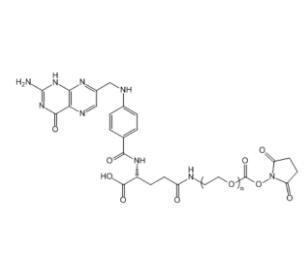 叶酸PEG活性酯Folic acid PEG NHS, FA-PEG-SCM；叶酸聚乙二醇活性酯 