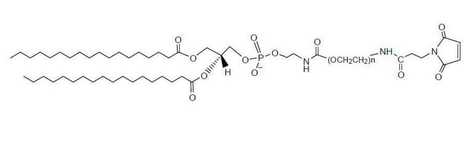 二硬脂酰磷脂酰乙酰胺PEG马来酰亚胺DSPE-PEG-Maleimide, DSPE-PEG-MAL；二硬脂酰磷脂酰乙酰胺聚乙二醇马来酰亚胺 