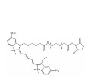 CY5-PEG活性酯Cyanine5-PEG-NHS, CY5-PEG-SCM；CY5-聚乙二醇活性酯 