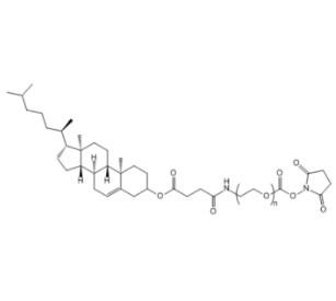 胆固醇PEG活性酯Cholesterol-PEG-NHS，CLS-PEG-SCM；胆固醇聚乙二醇活性酯 