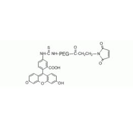 荧光素PEG马来酰亚胺Fluorescein PEG Maleimide, FITC-PEG-MAL,;荧光素聚乙二醇马来酰亚胺 