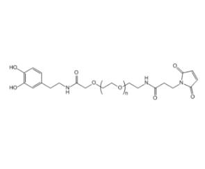 多巴胺PEG马来酰亚胺Dopamine-PEG-Maleimide，Dopamine-PEG-MAL,;多巴胺聚乙二醇马来酰亚胺 