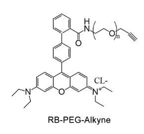 罗丹明PEG炔基RB-PEG-Alkyne，RB-PEG-ALK,罗丹明聚乙二醇炔基 