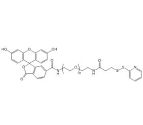 荧光素PEG巯基吡啶FITC-PEG-OPSS,荧光素聚乙二醇巯基吡啶 